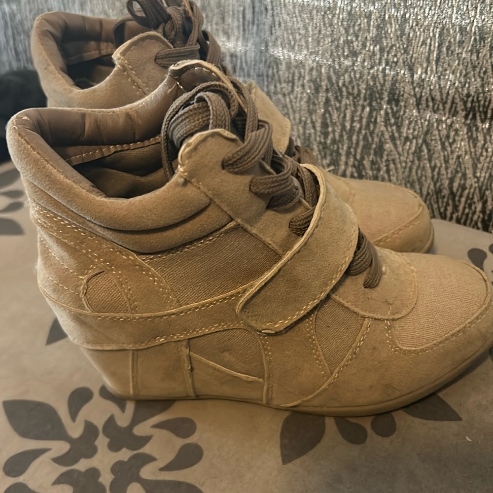 Brand new wedge sneakers